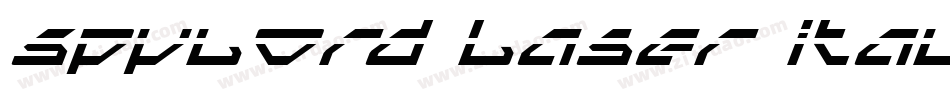 Spylord Laser Italic字体转换